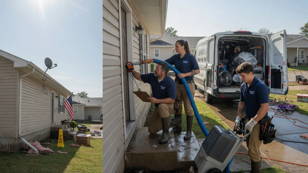 Ceiling Water Damage Restoration in Roanoke, TX near me